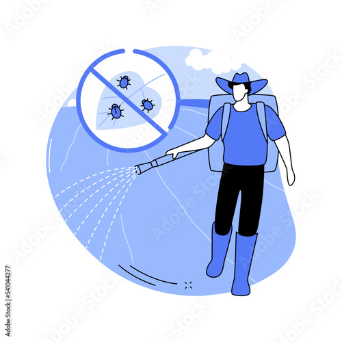 Insecticides isolated cartoon vector illustrations.