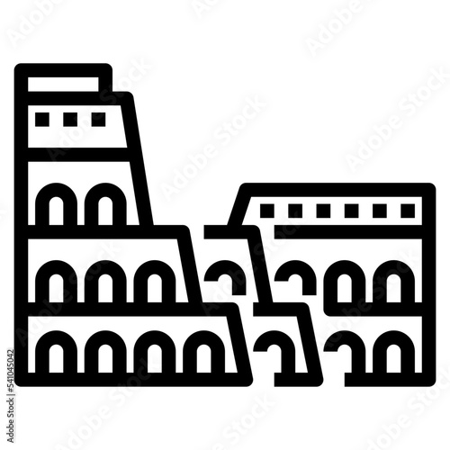 colosseum line icon