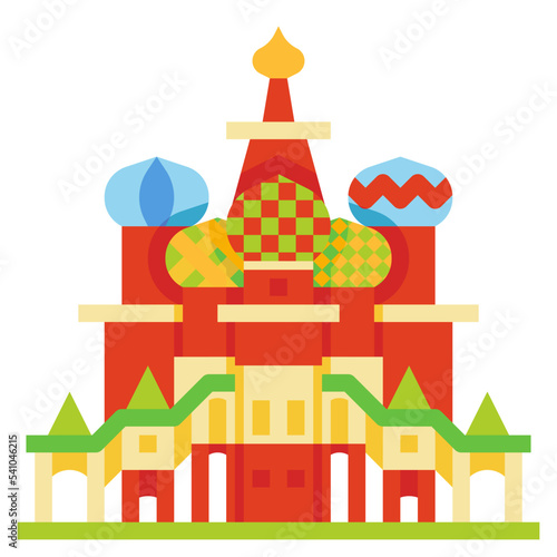 saint basil's cathedral flat icon