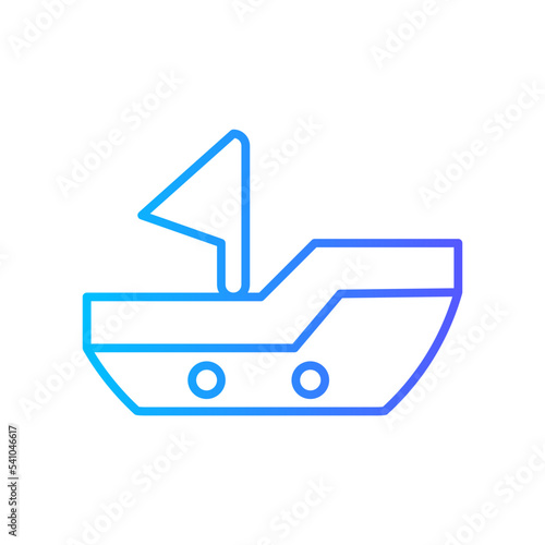 boat gradient icon