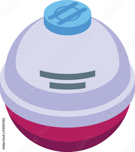 Antifreeze round tank icon isometric vector. Car repair. Service engine