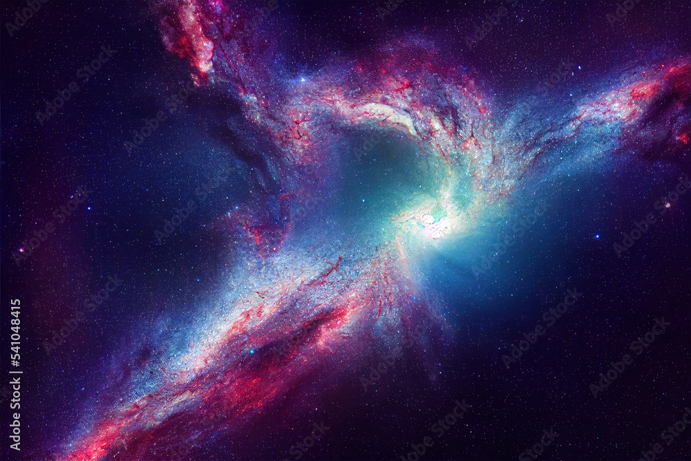 Obraz premium Fantasy galaxy colorful background