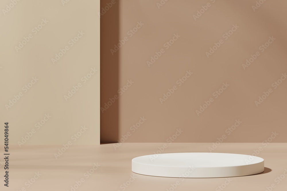Scene with a podium for product presentation, 3d rendering Scene with a podium for product presentation, 3d rendering