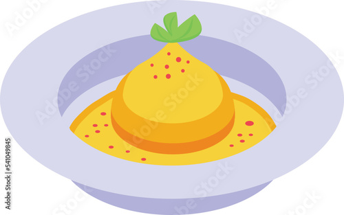 Sauce food icon isometric vector. Austrian cuisine. Cake menu