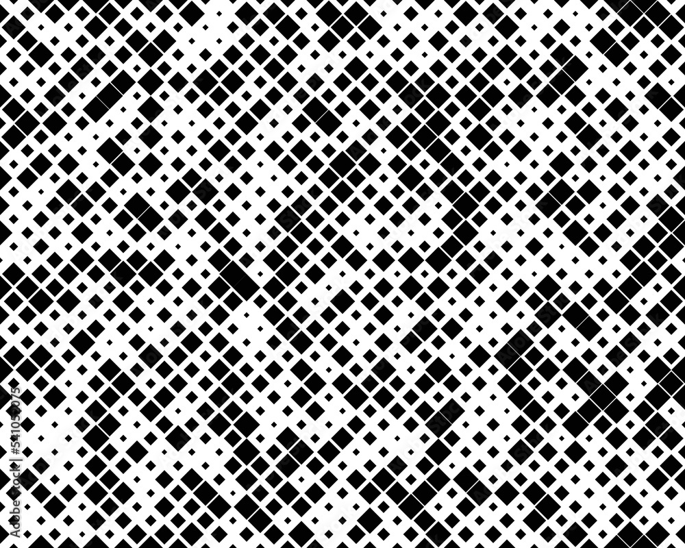 Geometric squares mosaic, seamless pattern background, graphic illustration