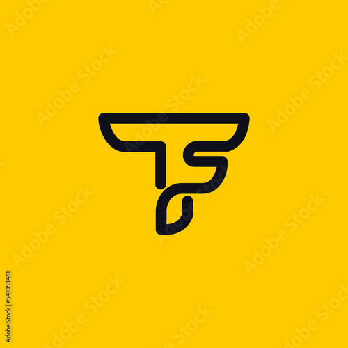 tf ft logo initial vector graphic good for identity business