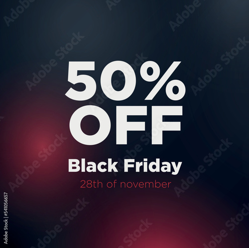 Black Friday vector on abstract background