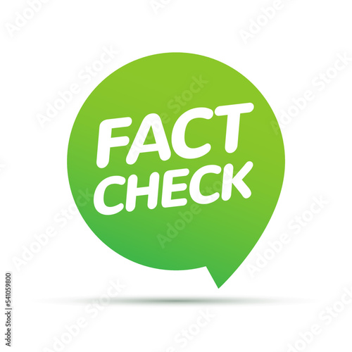 Fact check myth vs truth. True fact check vector icon concept