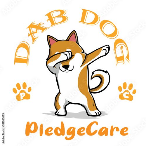 Dab dog t-shirt design