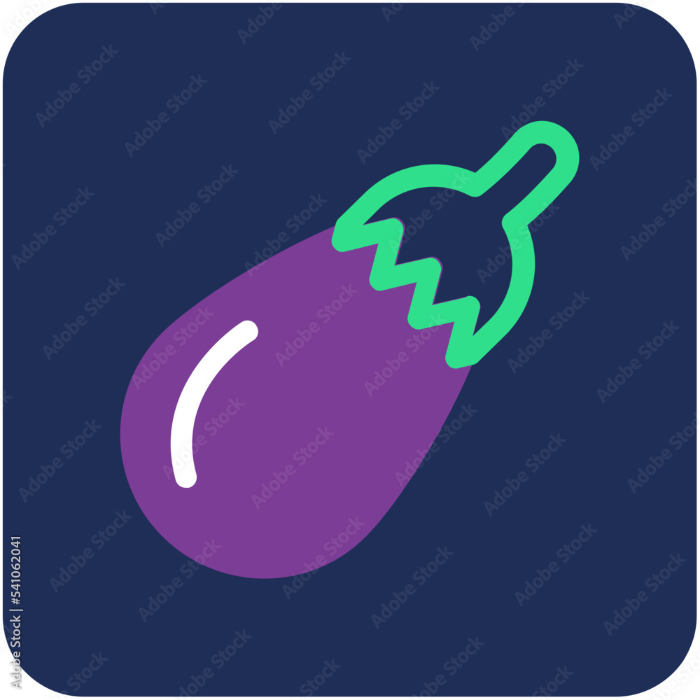 Brinjal Vector Icon Brinjal Vector Icon