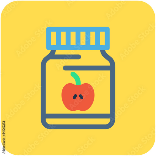 Apple Jam Vector Icon