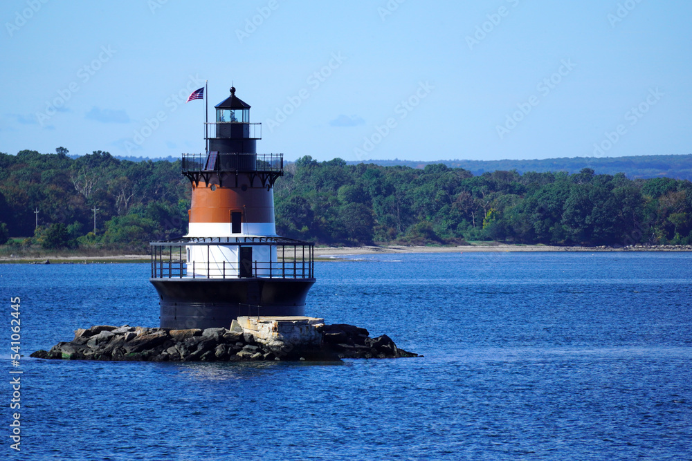 Plum Beach Lighthouse in Narragansett Bay Rhode Island Plum Beach Lighthouse in Narragansett Bay Rhode Island