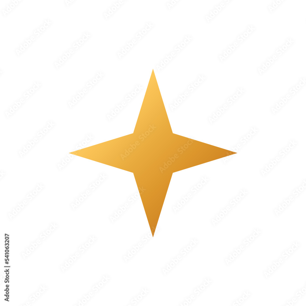 Obraz premium Decorative Star Icon Vector Logo Template
