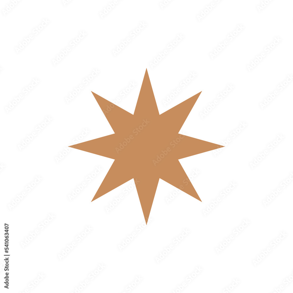 Decorative Star Icon Vector Logo Template Decorative Star Icon Vector Logo Template