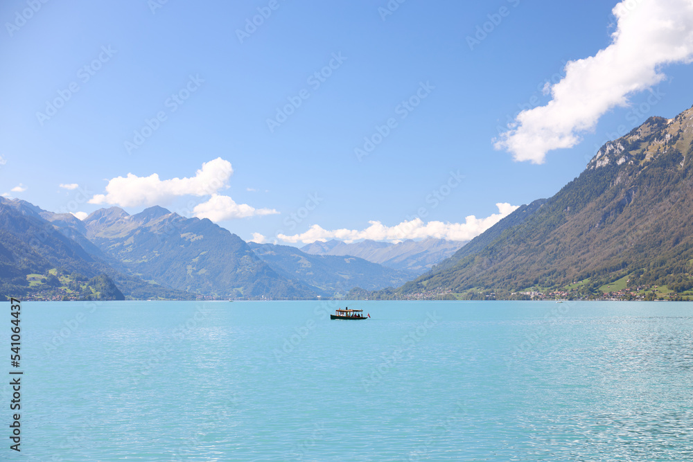 Nice sunny day at Lake Brienz in Switzerland.
