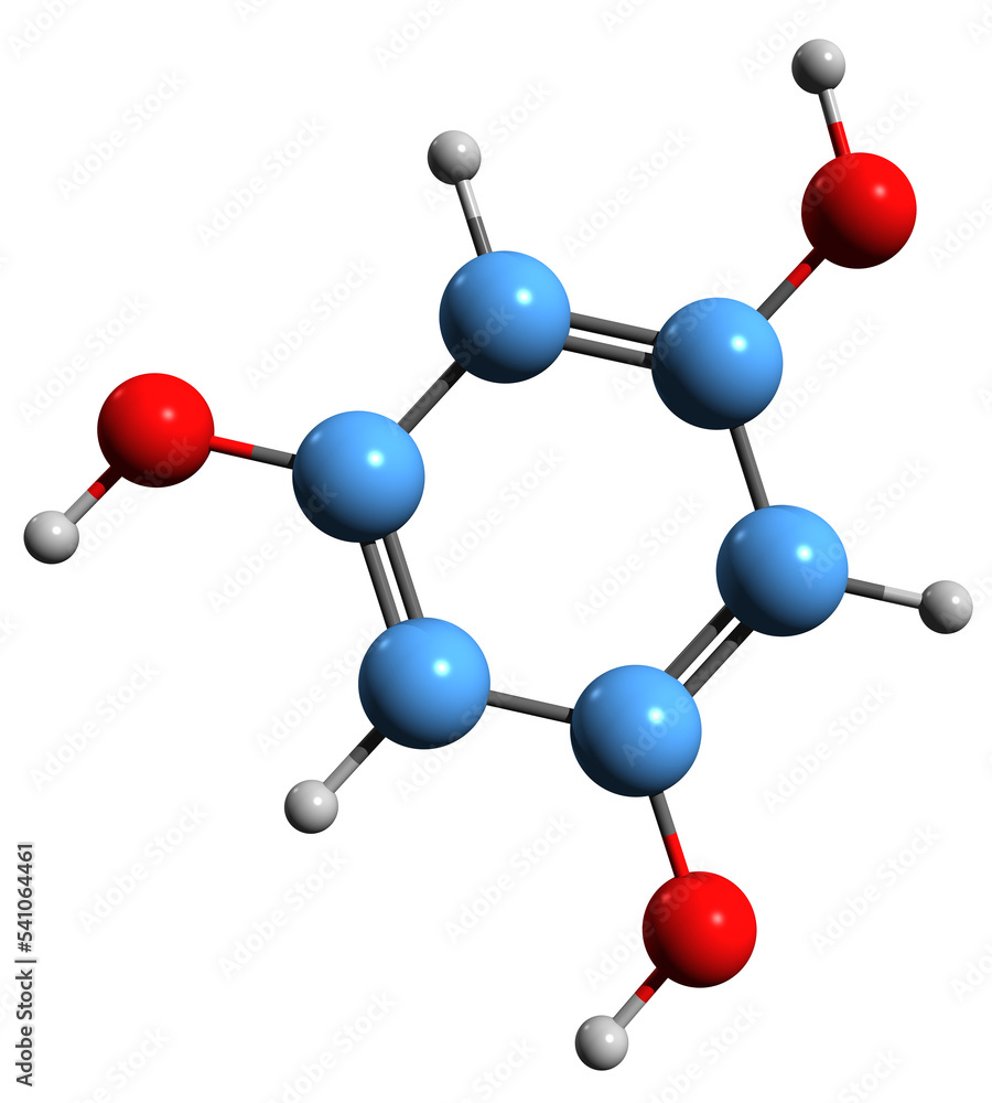 3D image of Phloroglucinol skeletal formula - molecular chemical structure of polyphenol isolated on white background
3D image of Phloroglucinol skeletal formula - molecular chemical structure of polyphenol isolated on white background