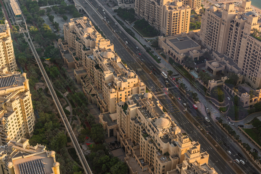 Obraz premium The point palm Jumeirah dubai