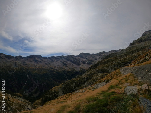 Campliccioli and Cingino mountain lake hiking trail located in Antrona valley, Piedmon, Italy