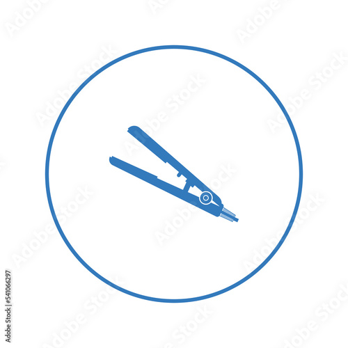 Free Download Beauty salon hair style iron icon | Circle version icon | - GFXLoad
