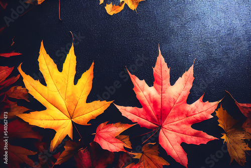 Fall background, fall leaves, autumn season.
