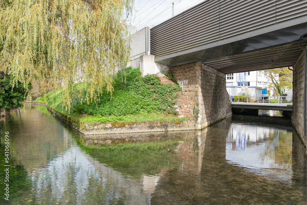 river in the city