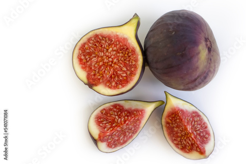 Fresh fig isolated on white background