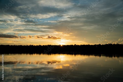 Wallpaper Mural Sonnenuntergang im Dschungel Torontodigital.ca