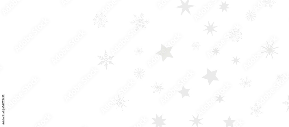 Snowflakes Falling On Snow - Winter Banner Snowflakes Falling On Snow - Winter Banner