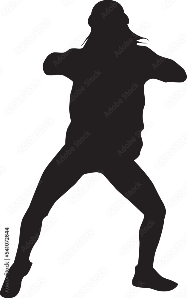 silhouette of a hip-hop dancer silhouette of a hip-hop dancer