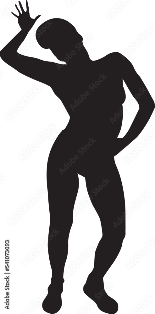 silhouette of a hip-hop dancer silhouette of a hip-hop dancer