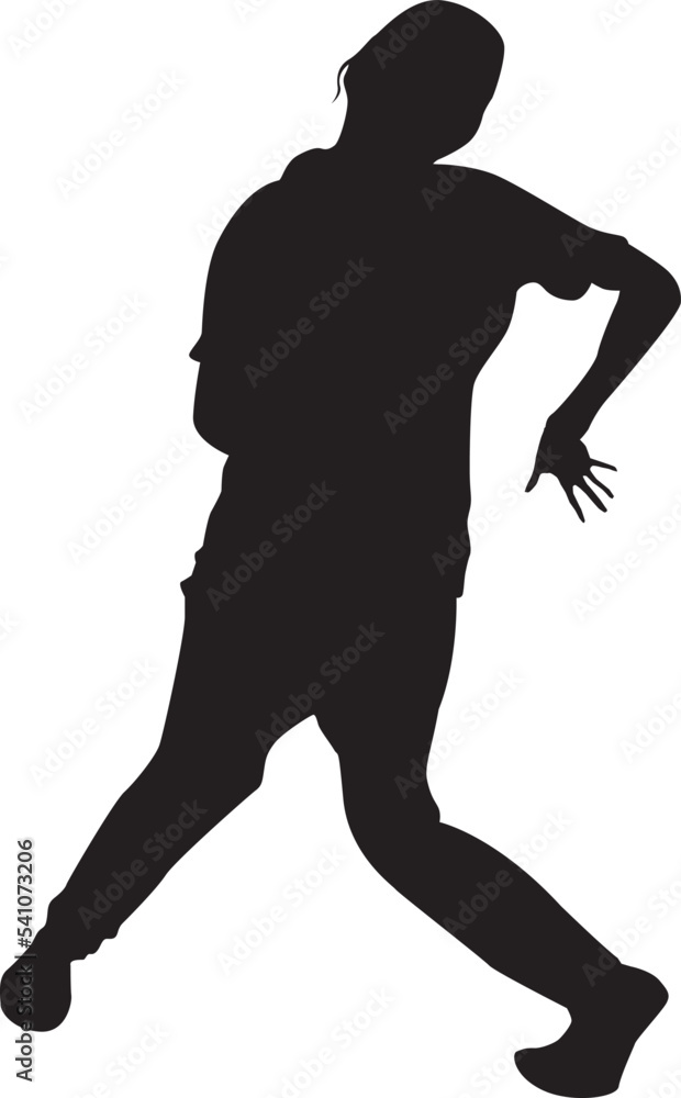silhouette of a hip-hop dancer silhouette of a hip-hop dancer