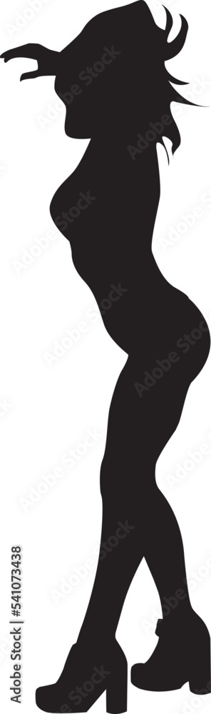 silhouette of a hip-hop dancer silhouette of a hip-hop dancer