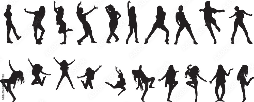 silhouette of a hip-hop dancer