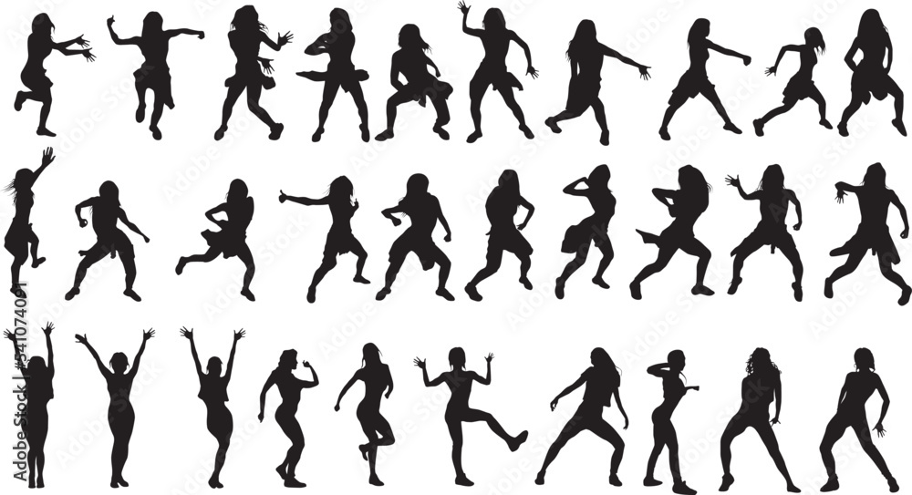 silhouette of a hip-hop dancer