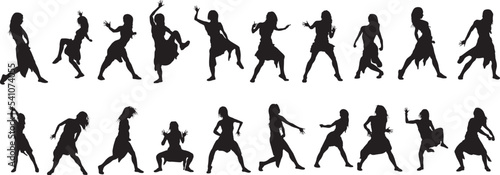 silhouette of a hip-hop dancer