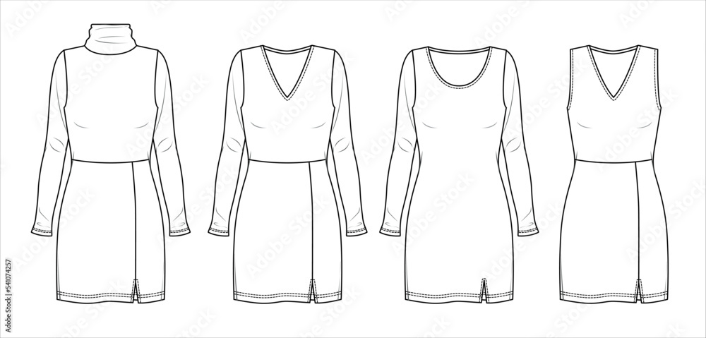 Fashion illustration: How to draw short dress - YouTube