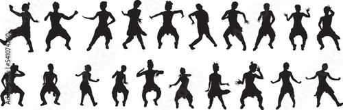 silhouette of a hip-hop dancer