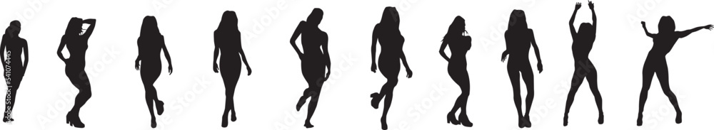 silhouette of a hip-hop dancer silhouette of a hip-hop dancer