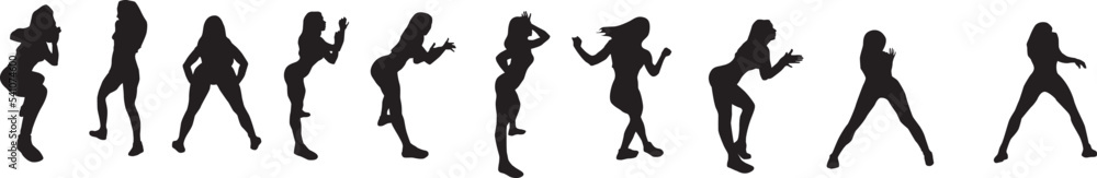 silhouette of a hip-hop dancer