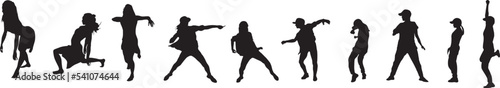 silhouette of a hip-hop dancer