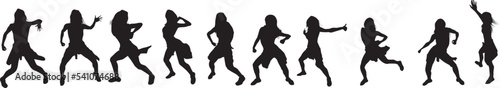 silhouette of a hip-hop dancer