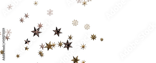 Holiday golden decoration  glitter frame isolated