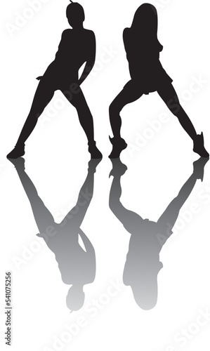 silhouette of a hip-hop dancer