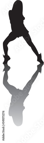 silhouette of a hip-hop dancer