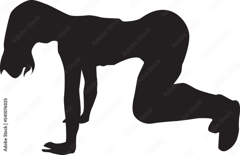 silhouette of a hip-hop dancer