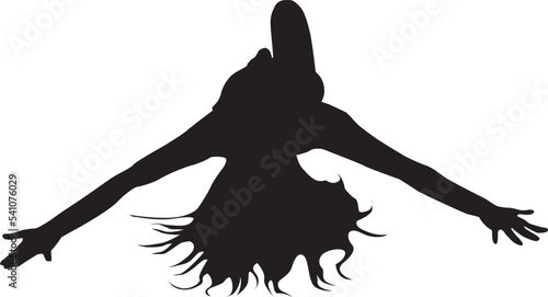 silhouette of a hip-hop dancer