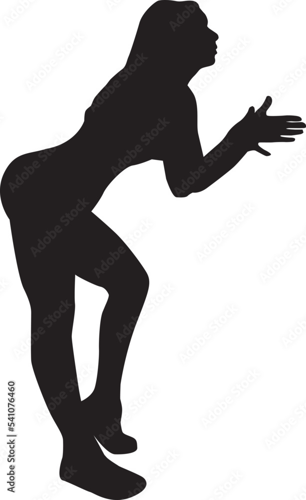 silhouette of a hip-hop dancer silhouette of a hip-hop dancer