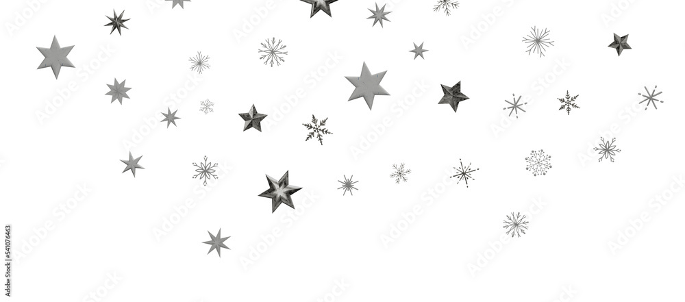 Snowflakes Falling On Snow - Winter Banner Snowflakes Falling On Snow - Winter Banner