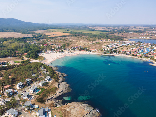 Fototapeta Naklejka Na Ścianę i Meble -  Aerial view of Arapya beach near town of Tsarevo, Bulgaria