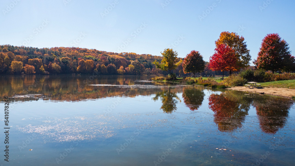 scenic lake in autumn scenic lake in autumn